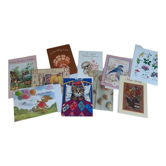 Assorted Vintage Greeting Cards with Envelopes Various Occasions Lot 30+ - Picture 2 of 12